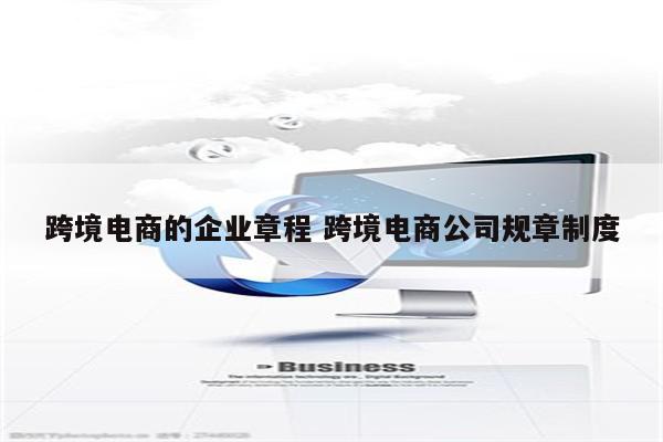 跨境电商的企业章程 跨境电商公司规章制度