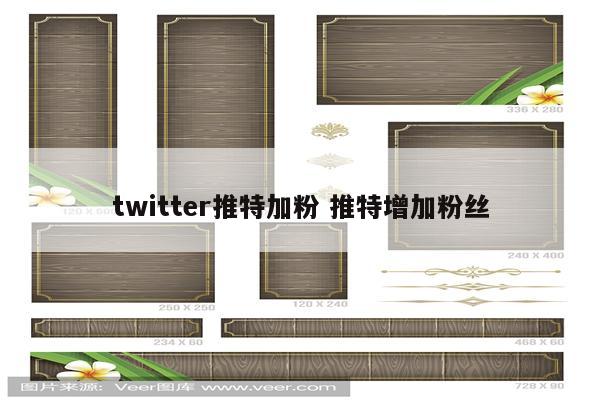twitter推特加粉 推特增加粉丝
