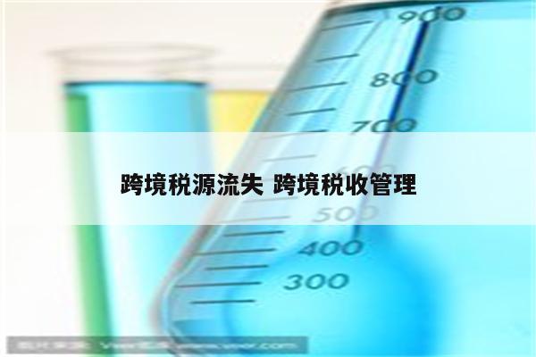 跨境税源流失 跨境税收管理