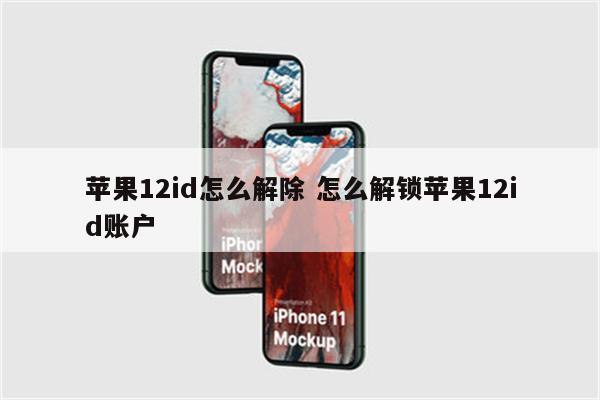 苹果12id怎么解除 怎么解锁苹果12id账户