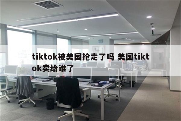 tiktok被美国抢走了吗 美国tiktok卖给谁了