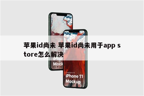 苹果id尚未 苹果id尚未用于app store怎么解决