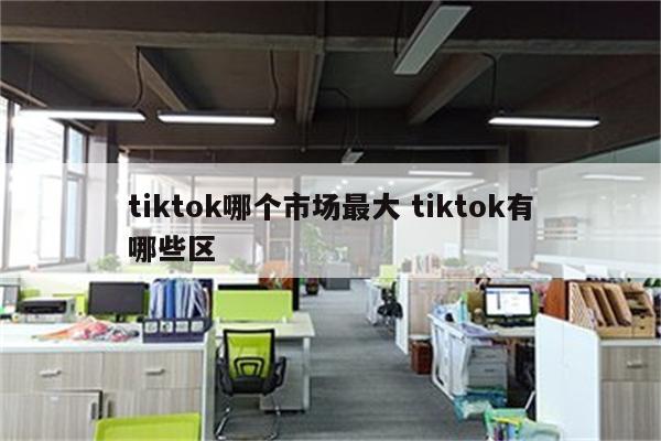 tiktok哪个市场最大 tiktok有哪些区
