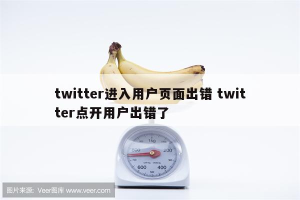 twitter进入用户页面出错 twitter点开用户出错了