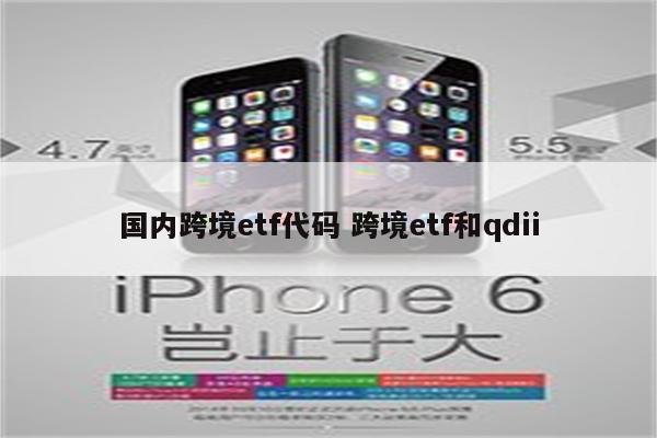 国内跨境etf代码 跨境etf和qdii