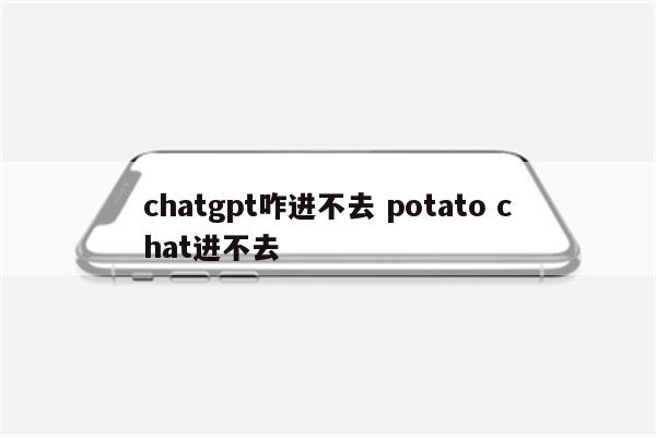 chatgpt咋进不去 potato chat进不去