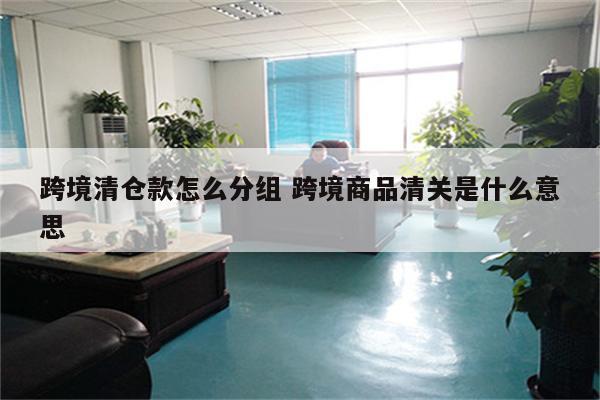 跨境清仓款怎么分组 跨境商品清关是什么意思