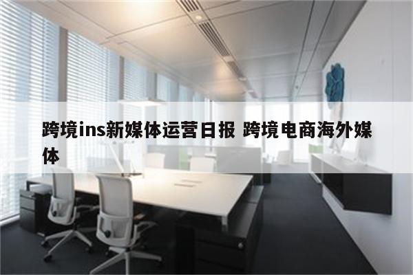 跨境ins新媒体运营日报 跨境电商海外媒体