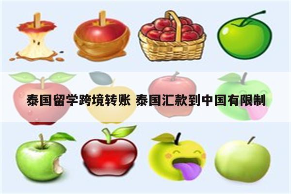 泰国留学跨境转账 泰国汇款到中国有限制