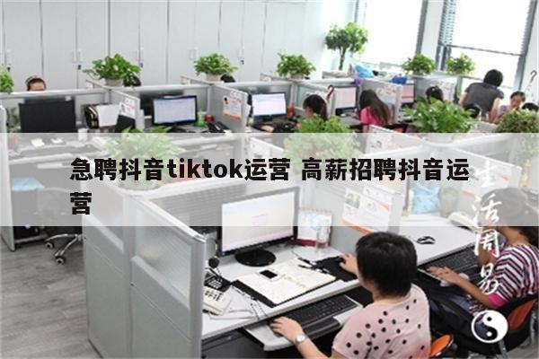 急聘抖音tiktok运营 高薪招聘抖音运营