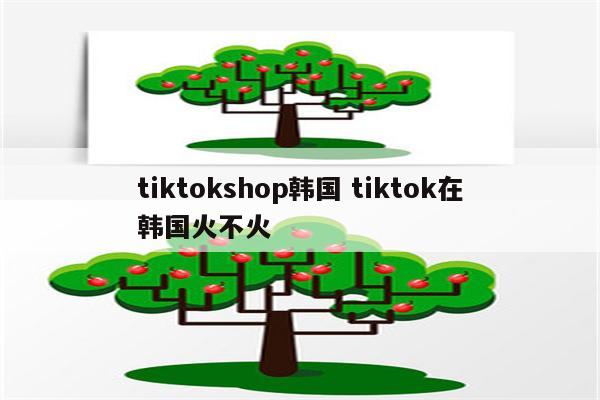 tiktokshop韩国 tiktok在韩国火不火