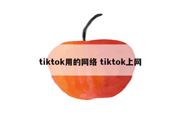 tiktok用的网络 tiktok上网
