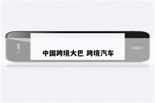 中国跨境大巴 跨境汽车