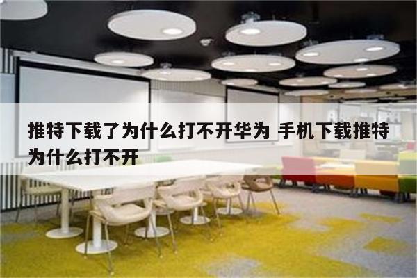 推特下载了为什么打不开华为 手机下载推特为什么打不开