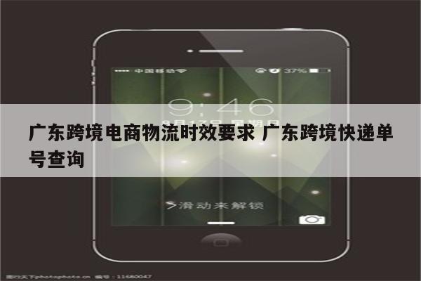 广东跨境电商物流时效要求 广东跨境快递单号查询