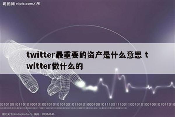 twitter最重要的资产是什么意思 twitter做什么的