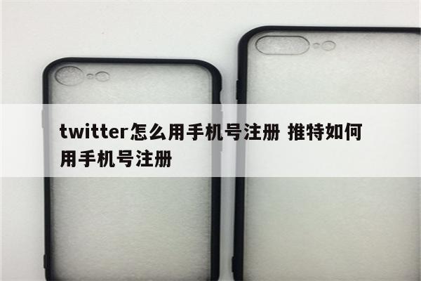 twitter怎么用手机号注册 推特如何用手机号注册