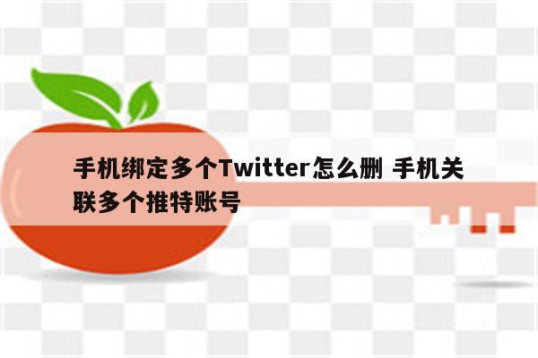 手机绑定多个Twitter怎么删 手机关联多个推特账号