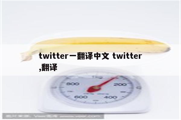 twitter一翻译中文 twitter,翻译