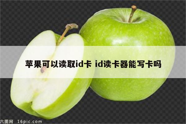 苹果可以读取id卡 id读卡器能写卡吗