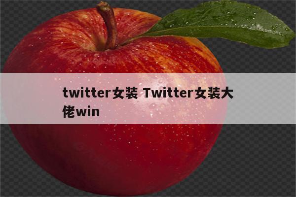 twitter女装 Twitter女装大佬win