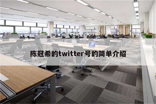 陈冠希的twitter号的简单介绍