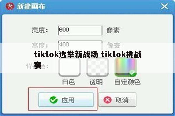tiktok选举新战场 tiktok挑战赛