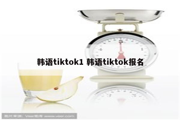 韩语tiktok1 韩语tiktok报名