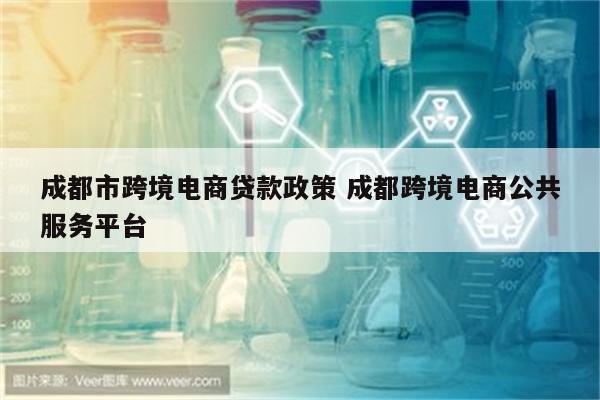 成都市跨境电商贷款政策 成都跨境电商公共服务平台