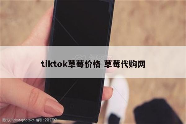 tiktok草莓价格 草莓代购网