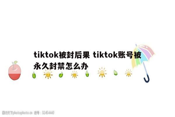 tiktok被封后果 tiktok账号被永久封禁怎么办