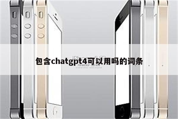 包含chatgpt4可以用吗的词条