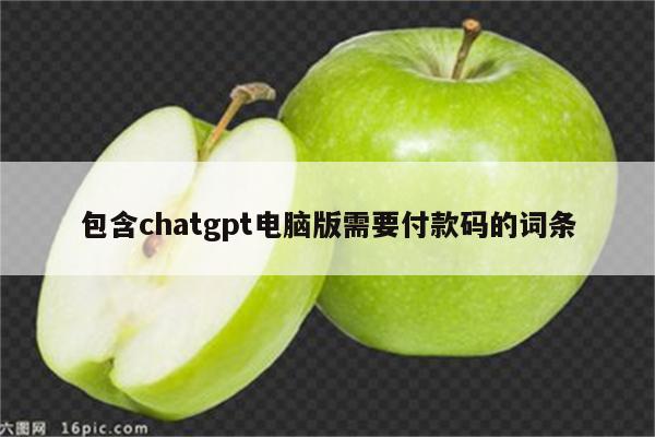 包含chatgpt电脑版需要付款码的词条