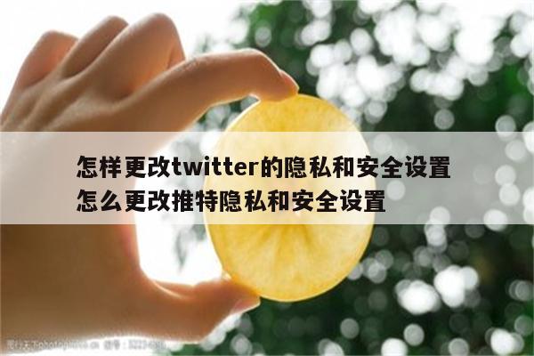 怎样更改twitter的隐私和安全设置 怎么更改推特隐私和安全设置