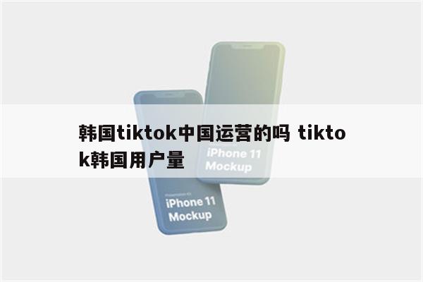 韩国tiktok中国运营的吗 tiktok韩国用户量