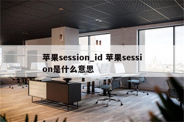 苹果session_id 苹果session是什么意思