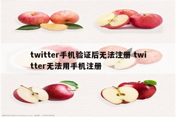 twitter手机验证后无法注册 twitter无法用手机注册