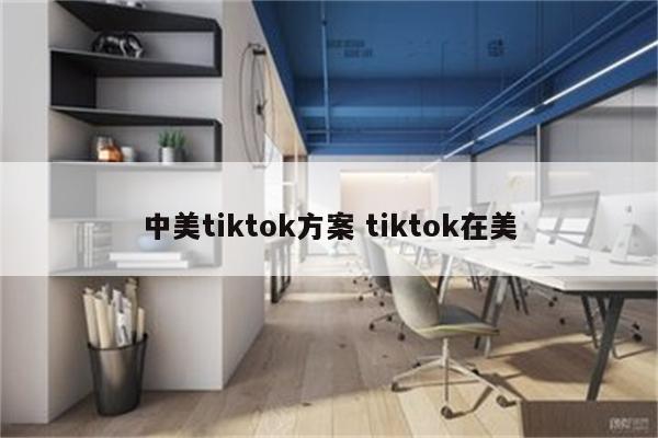 中美tiktok方案 tiktok在美