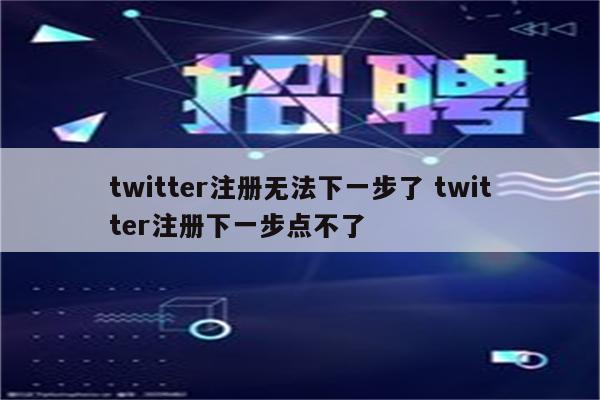 twitter注册无法下一步了 twitter注册下一步点不了