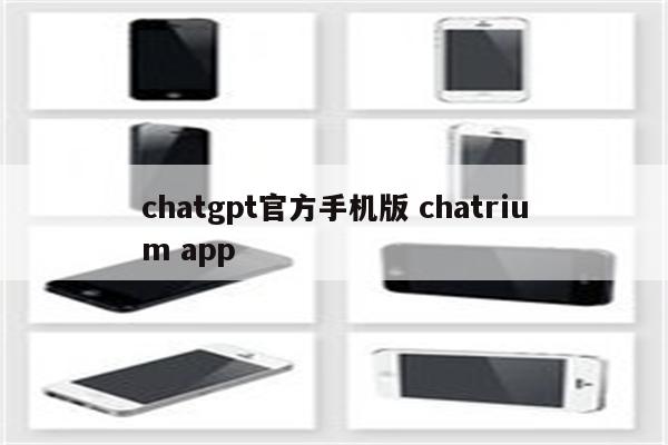 chatgpt官方手机版 chatrium app