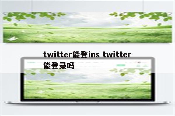 twitter能登ins twitter能登录吗