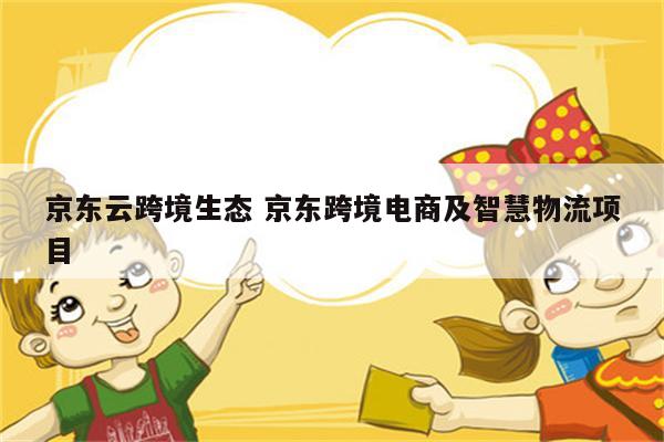 京东云跨境生态 京东跨境电商及智慧物流项目