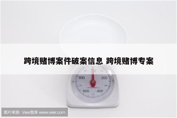 跨境赌博案件破案信息 跨境赌博专案