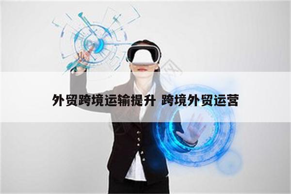 外贸跨境运输提升 跨境外贸运营