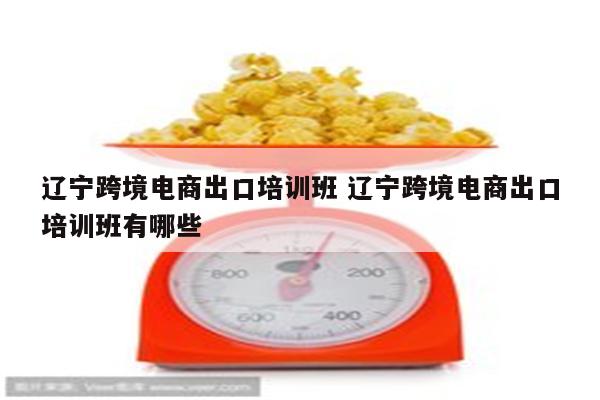 辽宁跨境电商出口培训班 辽宁跨境电商出口培训班有哪些