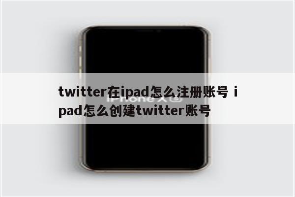twitter在ipad怎么注册账号 ipad怎么创建twitter账号