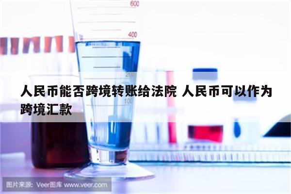 人民币能否跨境转账给法院 人民币可以作为跨境汇款