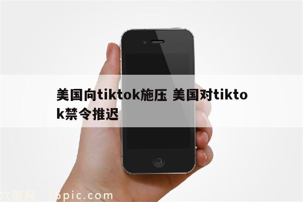 美国向tiktok施压 美国对tiktok禁令推迟