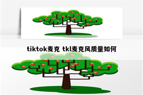 tiktok麦克 tkl麦克风质量如何