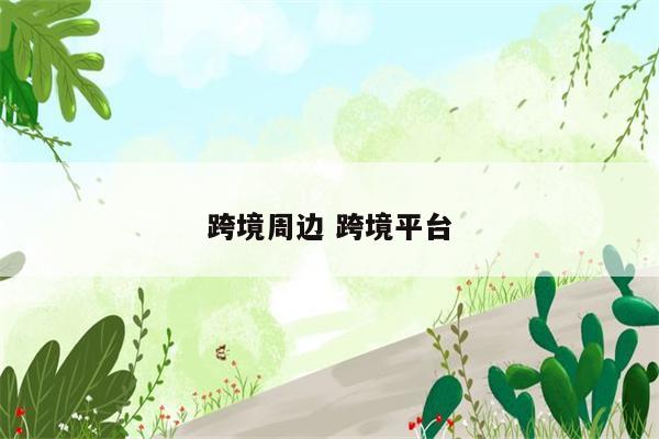 跨境周边 跨境平台